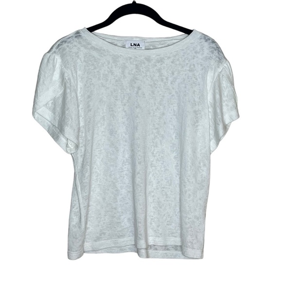 LNA Cream Puff Sleeve T Shirt - Picture 1 of 5